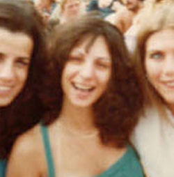 Donna at a festival in the 70's